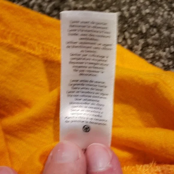 3/$20 EUC Carter's Kid Coolest Brother Long Sleeve Boy's Tee Shirt Orange & Navy - Picture 3 of 4